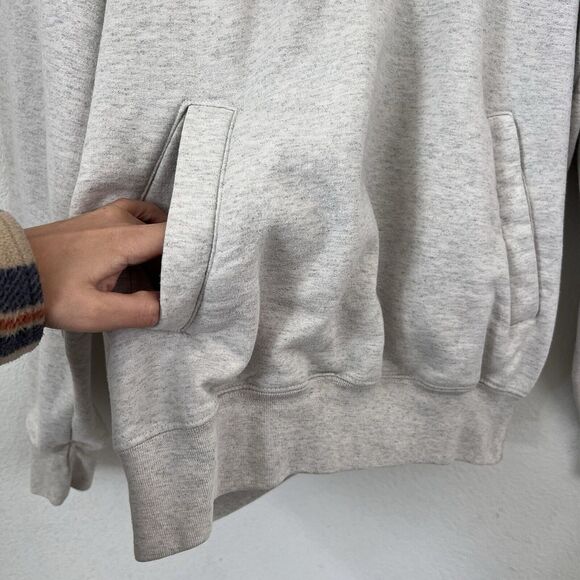 Champion 1/4 Zip Sweatshirt Mens Medium Pullover Heathered Gray Athleticwear - Picture 3 of 13